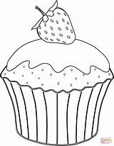 Muffin Coloring Pages Strawberry Cupcake Muffins Printable Ausmalbild Kids Cup Mit Color Cupcakes Para Colorear Drawings Drawing Online Da Choose sketch template