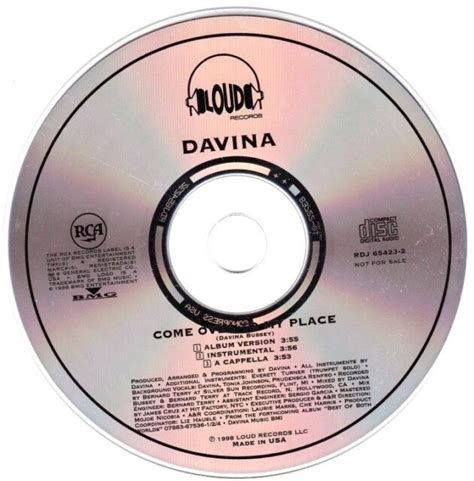davina come over to my place ~ cd 1998 ~ hip hop 99 ebay