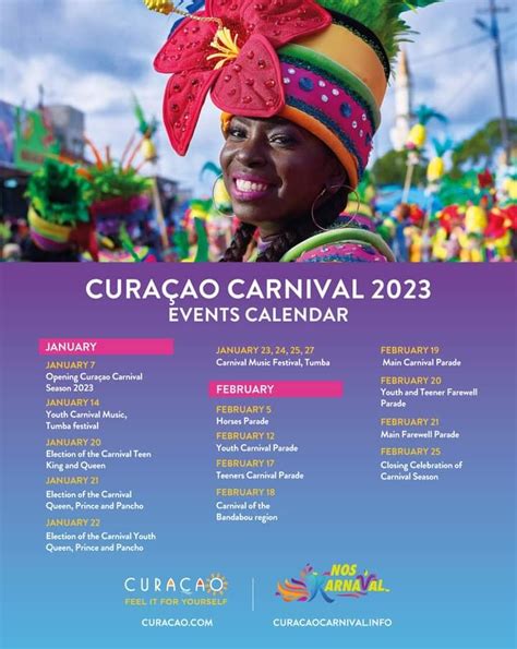 agenda carnival  announced curacao chronicle