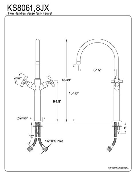 kingston faucet parts diagram kingston brass kszx millennium