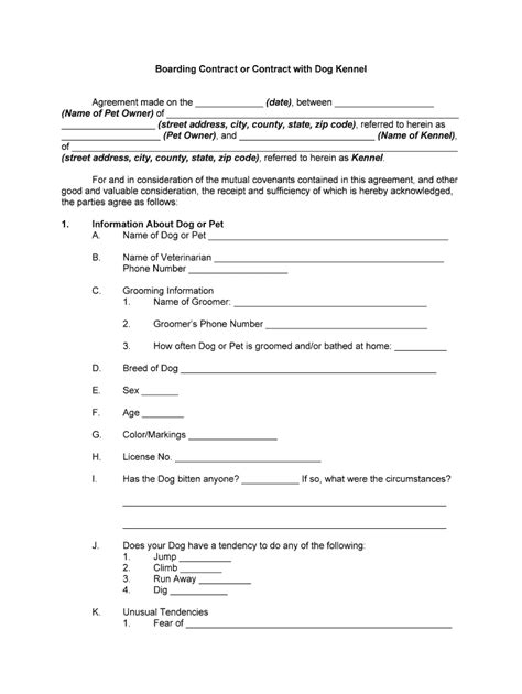 boarding agreement fill  printable fillable blank pdffiller