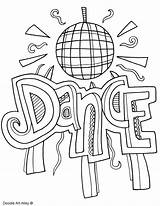 Dance Coloring Pages Dancing Printable Cover Subject Arts Ballroom Printables Print Doodle Color Kids Book Doodles School Classroomdoodles Covers Getcolorings sketch template