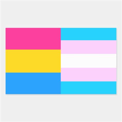 Pansexual Trans Pride Flags Sticker