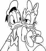 Donald Duck Daisy Coloring Wallpaper Pages Wecoloringpage Cartoon sketch template