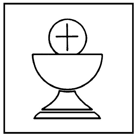 chalice template chalice  host colouring pages  communion