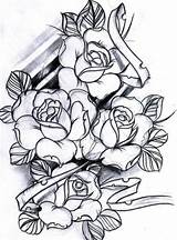 Ribbons Sleeve Tattoos sketch template
