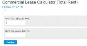 commercial lease calculator calculator academy