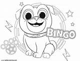 Bingo Coloring Dog Pages Puppy Arf Kids Printable Print Color sketch template