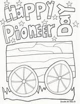 Pioneer Coloring Pages Happy Utah Printables Doodles sketch template