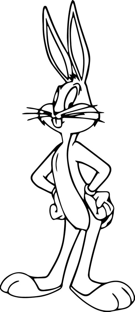 bugs bunny coloring pages standing bunny coloring pages coloring