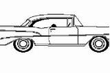 Coloring Antique Pages Car 1956 Oldsmobile sketch template