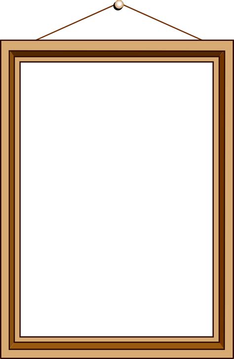 picture frame  stock photo illustration   blank hanging