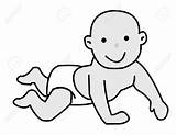 Baby Crawling Diaper Drawing Svg Vector Getdrawings Designlooter 26kb 1300 sketch template