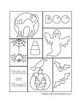 Halloween Coloring Collage Sheets Sheet Miscellaneous sketch template