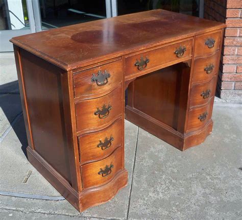 uhuru furniture collectibles sold vintage wood desk  interesting
