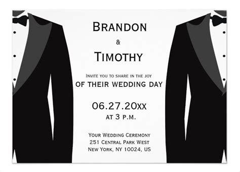 gay wedding invitation examples format pdf examples