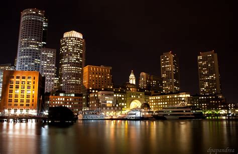 boston harbor  night  papandrea photography redbubble