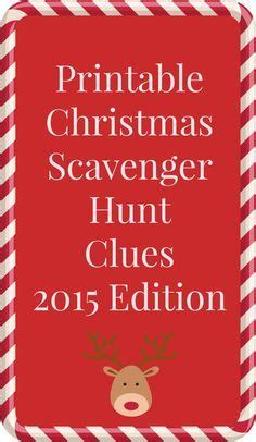 years printable christmas scavenger hunt clues