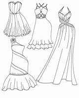 Kleid Ausdrucken sketch template