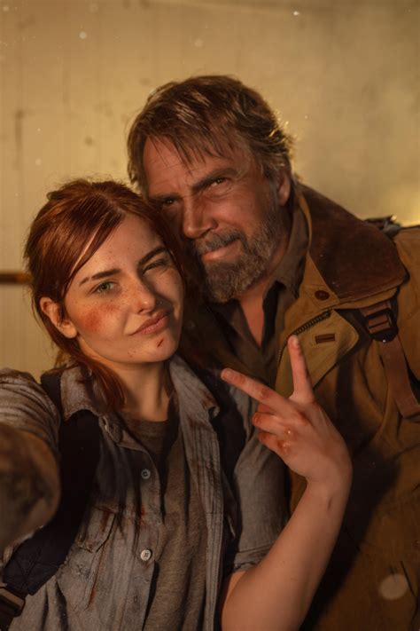 the last of us part ii ellie and joel cosplay by ri care thelastofus