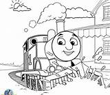 Train Coloring Pages James Thomas Getcolorings Percy sketch template