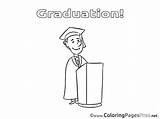 Coloring Graduation Pages Professor Sheet Title sketch template