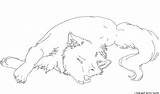 Wolf Sad Anime Coloring Lineart Laying Pages Down Drawings Base Drawing Wolves Template Deviantart Dog Sketch Cute Furry Animal Sketches sketch template
