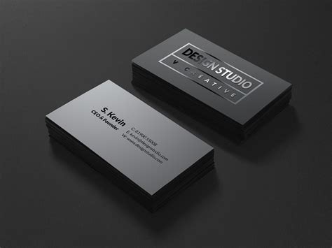 easy steps  design print  business card