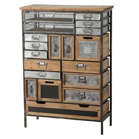 industrial chic multi drawer chest 17 drawers and 2