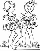 Coloring Pages Girls Girl Little Sheets Kids Cool Printable Activity Colouring Color Outfit Vintage Boys Surprise Bluebonkers Family Young Two sketch template