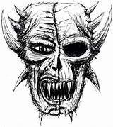 Demon Skull Sketch S0ul Deviantart sketch template
