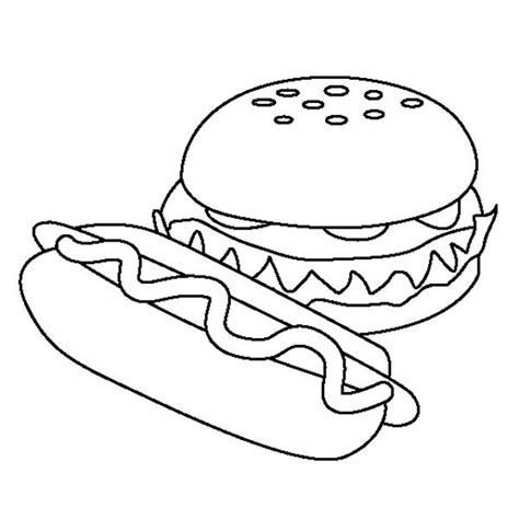 coloring pages  hot dogs lois murphys coloring pages