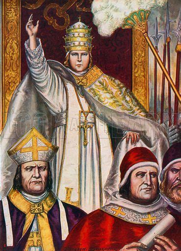 pope benedict ix elected pope at the age of 12 in 1032 stock image