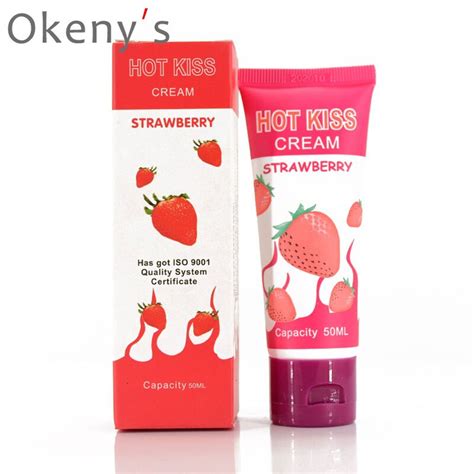 Strawberry Cream Sex Lubricant Edible Oral Sex Lubricant Anal Excite