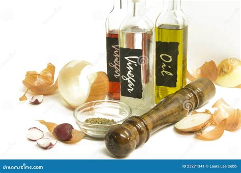 oil vinegar stock image image  ingredients cater
