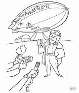 Spirit Adventure Coloring Pages Airship Movie Blimp Drawing Printable Silhouettes Disney Getdrawings Popular sketch template