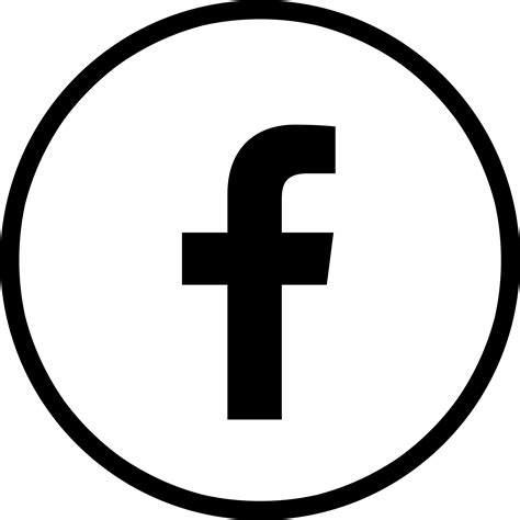 facebook logo black circle images   finder