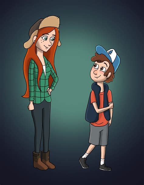 Gravity Falls Wendy And Dipper By Tibsistops On Deviantart