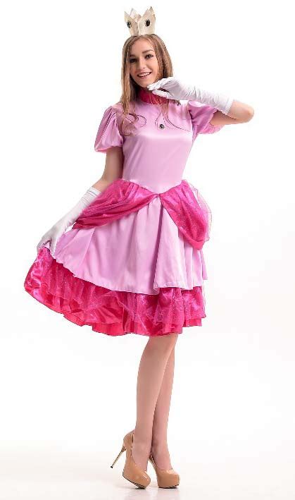 Super Mario Adult Princess Peach Costume N10948