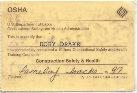 osha card