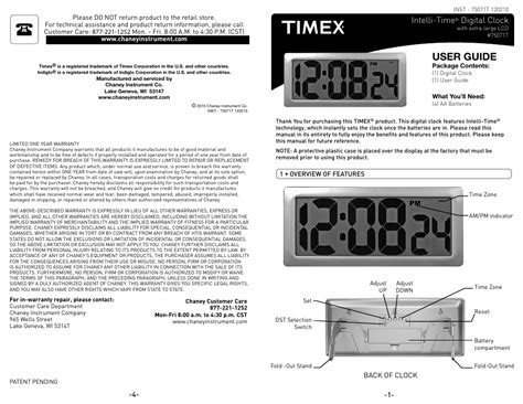 acurite  clock user manual  pages