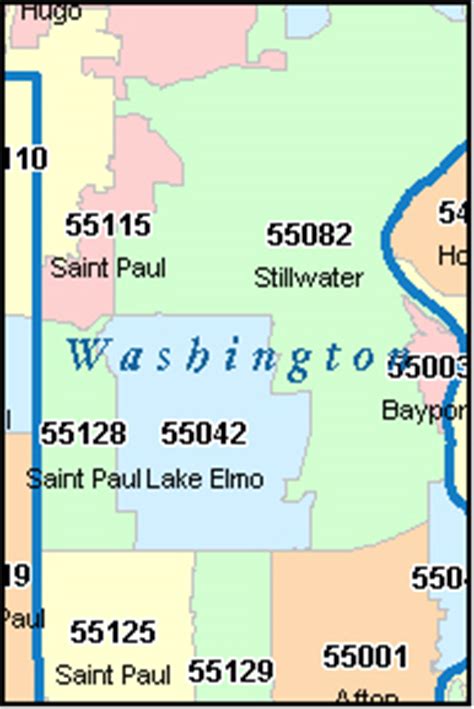 washington county minnesota digital zip code map