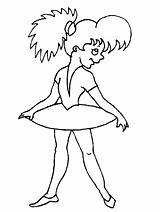 Coloring Pages Ballerina sketch template