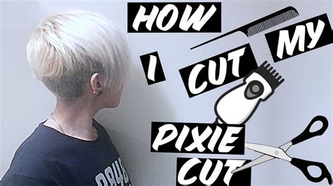 How I Cut My Own Hair Girl With Short Hair Youtube
