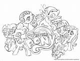 Princess Pages Pony Coloring Little Cadence Print Getcolorings sketch template