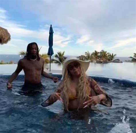 cardi b bikini pics she s with offset again scandal