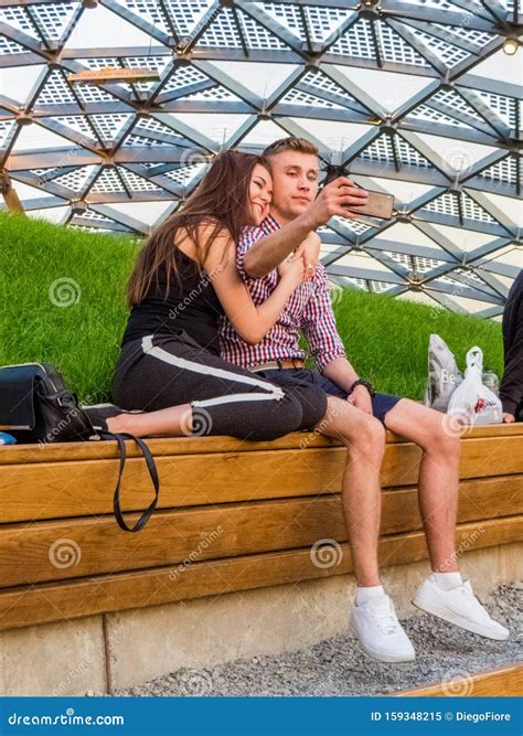 Russian Couple Selfie Editorial Image Image Of Relax 159348215