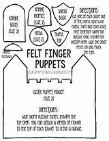 Puppets Felt sketch template