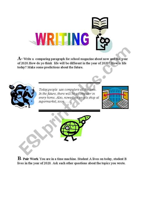 english worksheets writing activity