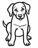 Lab Retriever Labrador Dogs Puppy Clipartmag sketch template